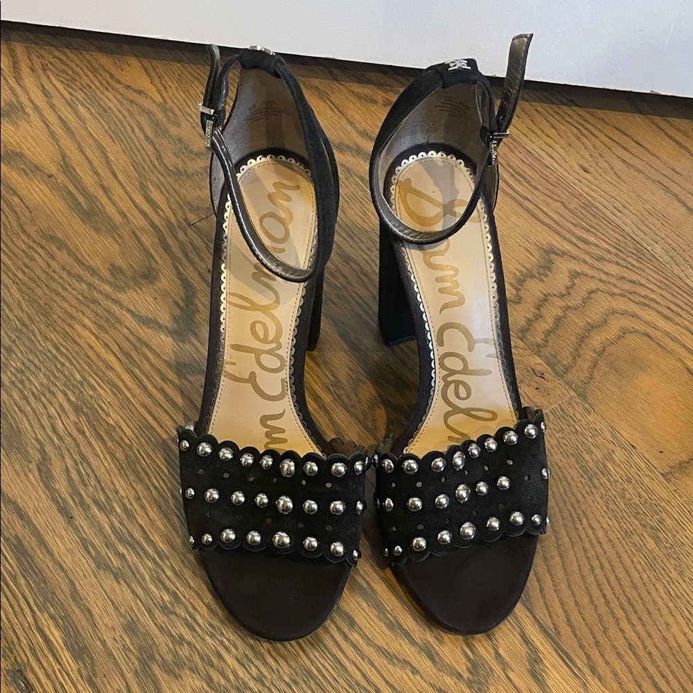 Sam Edelman Black Studded Heels